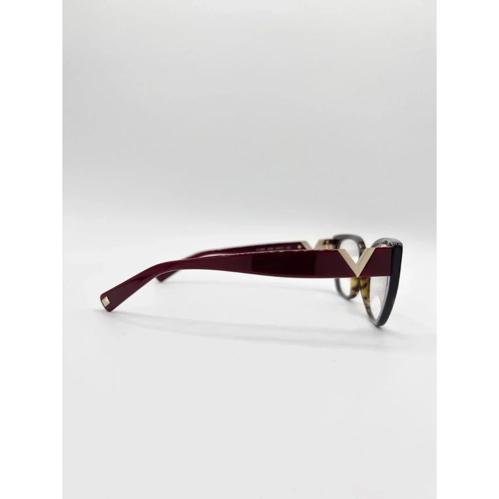 Valentino Women's Eyeglasses VA3037 5002 Full Rim Cat Eye Rockstud Havana 54mm P - Picture 7 of 14